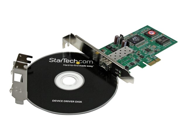 StarTech.com PCI Express Gigabit Ethernet Fiber Network Card w/ Open SFP - PCIe GbE SFP Network Card Adapter NIC - Fiber Optic SFP Adapter (PEX1000SFP2) - Network adapter - PCIe low profile - 1GbE - 1000Base-LX, 1000Base-SX - for P/N: GLCLHSMDSTTA, GLCSXMMDST, GLCSXMMDSTT, GLCTEST, MASFP1GBTXST, SFP1GELXST