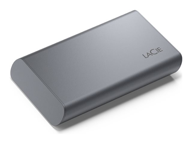 LaCie Mobile Secure STKH1000800 - SSD - High Performance - encrypted - 1 TB - external (portable) - USB 3.2 Gen 2 (USB-C connector) - 256-bit AES - space grey - with 3 years Seagate Rescue Data Recovery