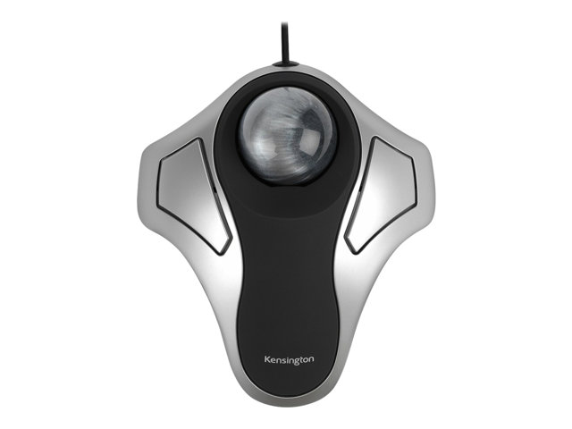Kensington Orbit Optical Trackball - Trackball - right and left-handed - optical - 2 buttons - wired - USB - silver