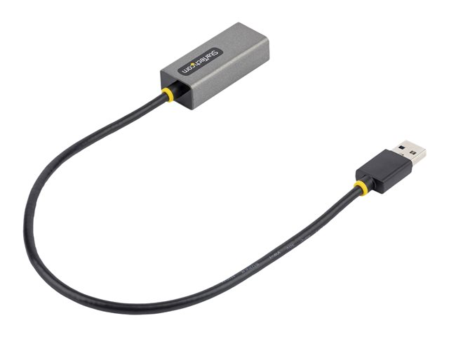 StarTech.com USB to Ethernet Adapter, USB 3.0 to 10/100/1000 Gigabit Ethernet LAN Converter for Laptops, 1ft (30cm) Attached Cable, USB to RJ45 Adapter, USB NIC Adapter, Ethernet Dongle - USB Network Adapter - Network adapter - USB 3.2 Gen 1 - Gigabi