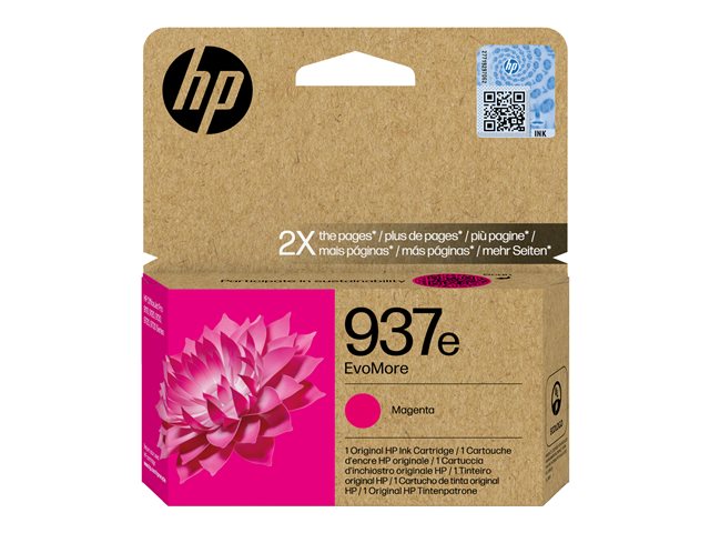 HP 937e EvoMore Magenta EN/DE/PL/CZ Ink