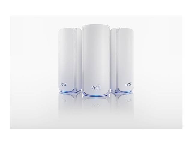 NETGEAR Orbi 770 Series RBE770 - Wi-Fi system - (extender) - up to 180 sq.m - mesh 1GbE, 2.5GbE, Wi-Fi 7 - Wi-Fi 7 - Multi-Band