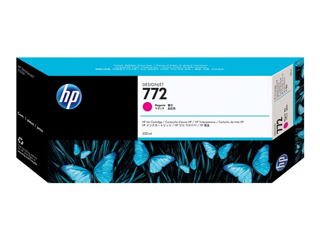 HP 772 - 300 ml - magenta - original - DesignJet - ink cartridge - for DesignJet HD Pro MFP, Z5200, Z5200 PostScript, Z5400 PostScript ePrinter