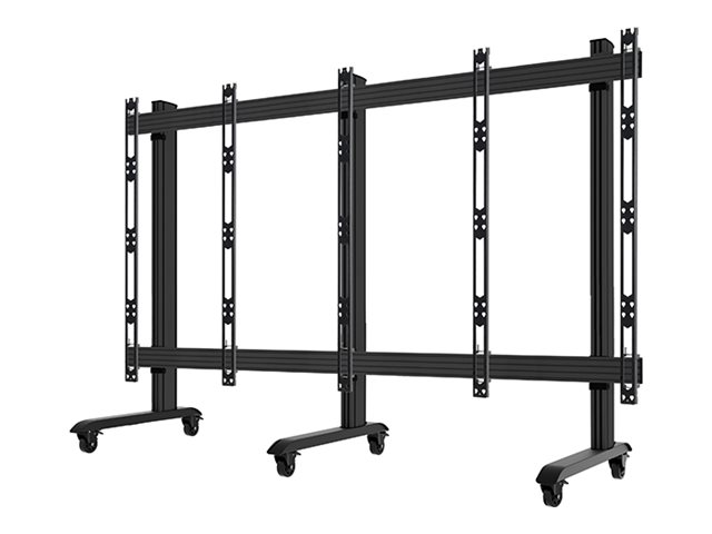 B-TECH System X BT9371 - Stand - open frame - for 6x6 dvLED video wall - black - screen size: 54\" - mounting interface: 600 x 400 mm - free-standing