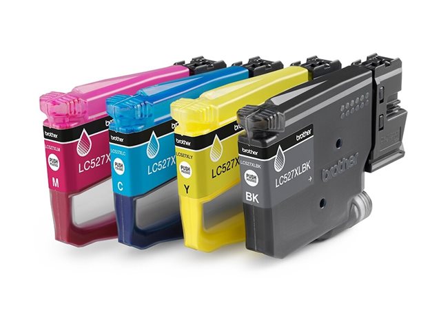 Brother LC527XL Value Pack - 4-pack - High Yield - black, yellow, cyan, magenta - original - hanging box - ink cartridge - for Brother MFC-J4350DW, MFC-J4550DW