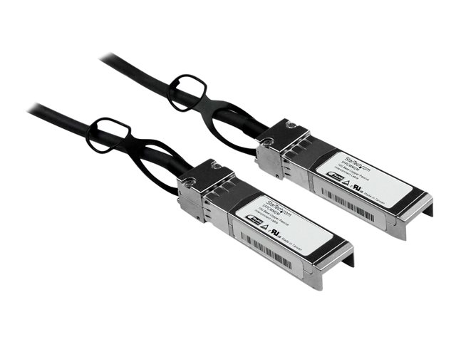 StarTech.com Cisco SFP-H10GB-CU2M Compatible 2m 10G SFP+ to SFP+ Direct Attach Cable Twinax, 10GbE SFP+ Copper DAC 10 Gbps Low Power Passive Transceiver Module DAC, Cisco Firepower ASR920 - Lifetime Warranty (SFPCMM2M) - Direct attach cable - SFP+ to SFP+ - 2 m - twinaxial - for P/N: ET10GSFP, PEX10000SFPI, PEX10GSFP4I, PEX20000SFPI