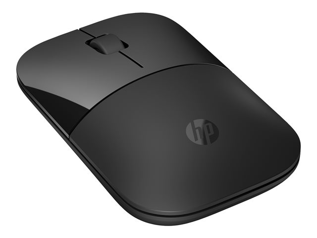 HP Z3700 - Mouse - optical - 3 buttons - wireless - Bluetooth 5.0, 2.4 GHz - USB wireless receiver - black