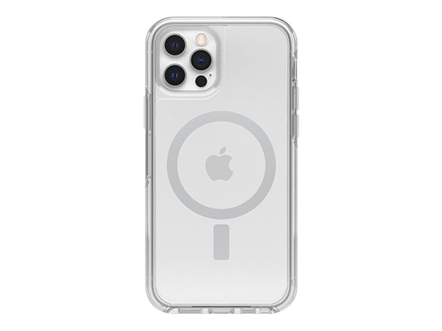 OtterBox Symmetry Series+ - Back cover for mobile phone - with MagSafe - polycarbonate, synthetic rubber - clear - for Apple iPhone 12 Pro