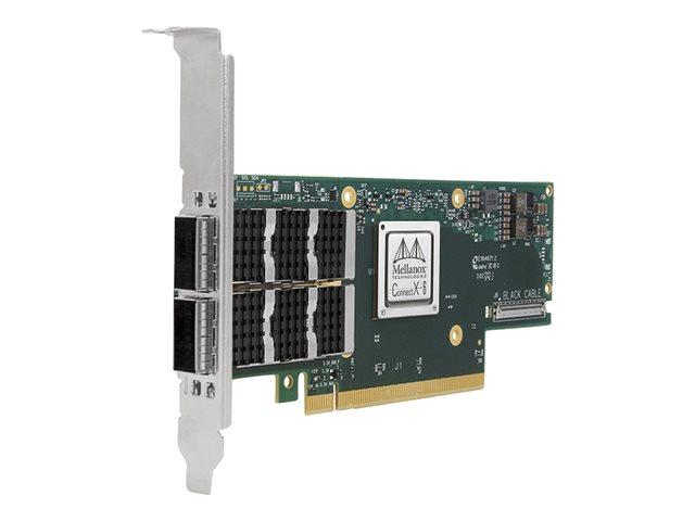 NVIDIA ConnectX-6 VPI MCX653106A-ECAT - Single Pack - network adapter - PCIe 4.0 x16 - 100Gb Ethernet / 100Gb Infiniband QSFP56 x 2