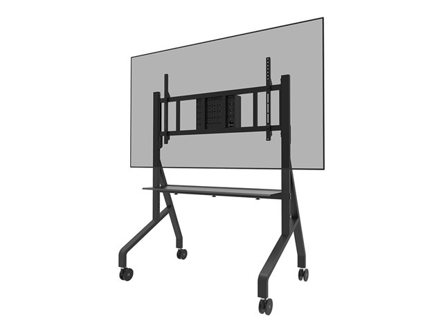 Neomounts FL50-575BL1 - Cart - sturdy - for display stand - floor stand - lockable - steel - black - screen size: 65\"-115\"