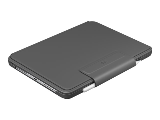 Logitech Slim Folio Pro - Keyboard and folio case - backlit - wireless - Bluetooth LE - QWERTZ - Swiss - for Apple 11-inch iPad Pro (1st generation, 2nd generation)