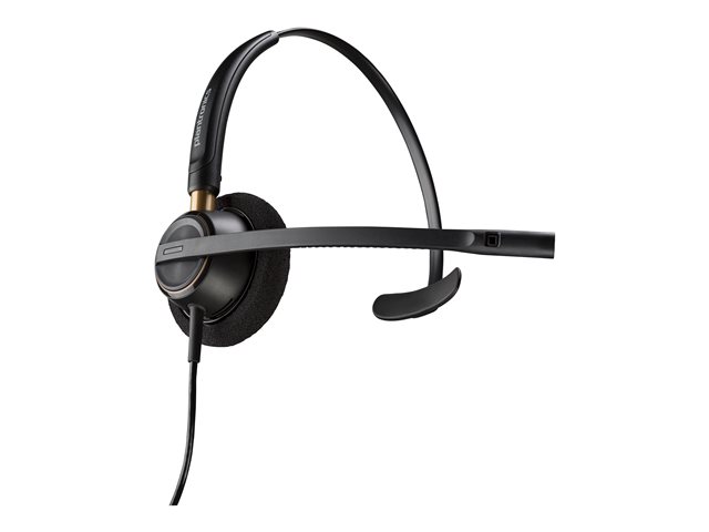 Poly EncorePro 510 Monaural Headset +Quick Disconnect EMEA - INTL English - Euro plug - Replaces Poly SKU 89433-02