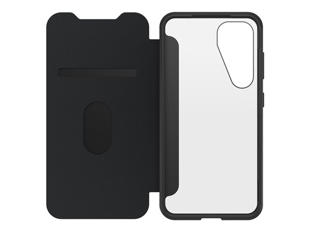 OtterBox React Series - Flip cover for mobile phone - black crystal - for Samsung Galaxy S25