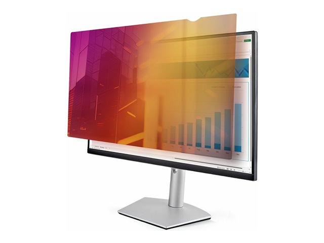 StarTech.com 24-inch 16:9 Gold Monitor Privacy Screen, Reversible Filter w/Enhanced Privacy, Glossy Computer Security Filter, Removable Screen Protector/Shield, +/- 30 Deg. - Display privacy filter - 2-way - removable - plug-in/adhesive - 24\" - gold, black