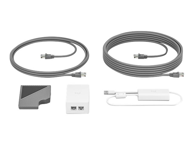 Logitech Cat5e Kit - Video conferencing accessory kit - for Logitech Base Bundle, RoomMate + MeetUp + Tap IP, Room Solution Base Bundle, Huddle, Large