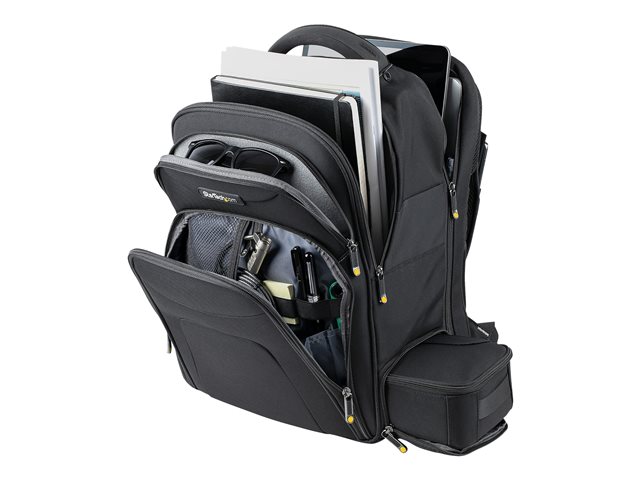 StarTech.com 17.3\" Laptop Backpack with Removable Accessory Organizer Case - Professional IT Tech Backpack for Work/Travel/Commute - Ergonomic Computer Bag - Durable Ballistic Nylon - Notebook/Tablet Pockets - Notebook carrying backpack - 17.3\"