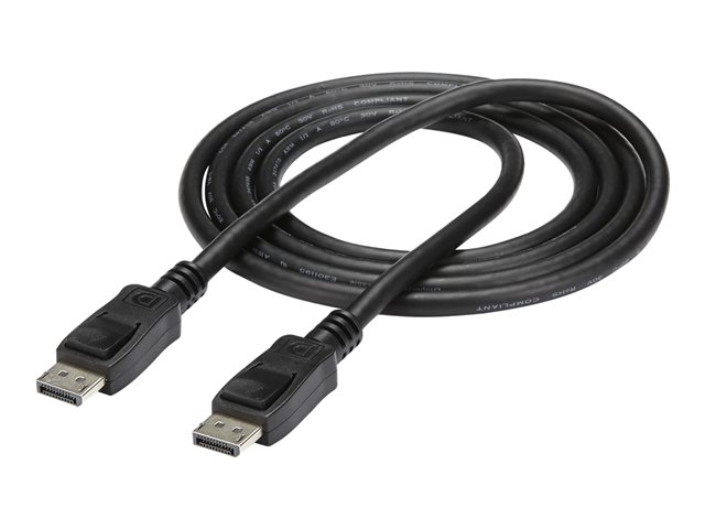 StarTech.com 5m Long DisplayPort 1.2 Cable with Latches DisplayPort 4k - DisplayPort cable - DisplayPort (M) to DisplayPort (M) - 5 m - latched - black