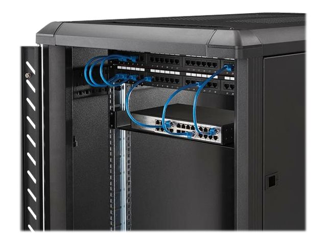 StarTech.com 1U Server Rack Cabinet Shelf, 7in Deep Fixed Cantilever Tray, Rackmount Shelf for 19\" AV/Data/Network Equipment Enclosure with Cage Nuts & Screws, 33lbs Weight Capacity - 1U Rack Shelf 7\" Deep (CABSHELF1U) - Rack shelf - black - 1U - 19\" - for P/N: RK12OD2, RK2537BKM, RK3236BKF, RK4236BKB, RK4242BK24, RK4242BK30, RKQMCAB12V2