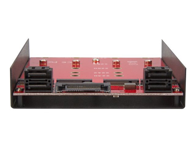 StarTech.com 4-Drive M.2 SSD (NGFF) to SATA Hard Drive Adapter for 3.5\" Drive Bay - Supports 2230/2242/2260/2280/22110 M.2 NGFF SATA - 6Gbps (35S24M2NGFF) - Storage controller - M.2 - SATA 6Gb/s - SATA 6Gb/s