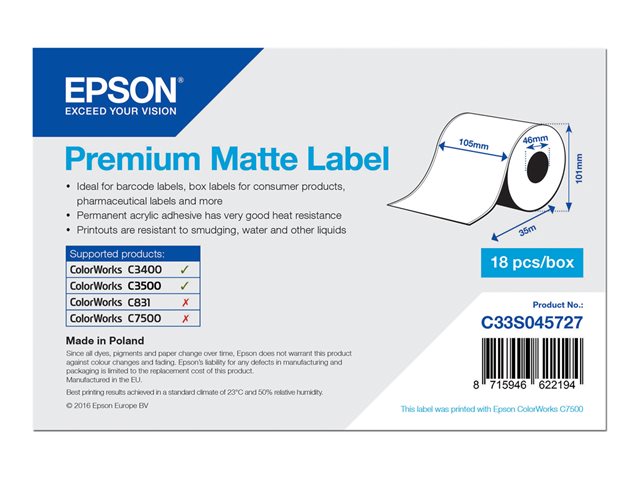 Premium Matte Label
