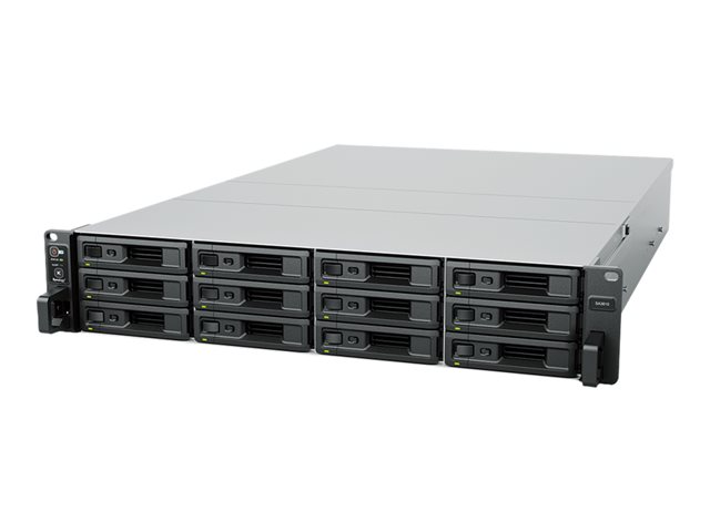 Synology SA3410 - NAS server - 12 bays - rack-mountable - SATA 6Gb/s / SAS - RAID RAID F1, JBOD, RAID 0, 1, 5, 6, 10 - RAM 16 GB - Gigabit Ethernet / 10 Gigabit Ethernet - iSCSI support - 2U