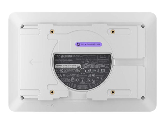 Logitech Tap Scheduler Purpose-Built Scheduling Panel for Meeting Rooms - Video conferencing device - Certified for Microsoft Teams, Zoom Certified - white