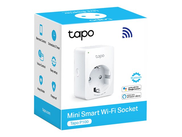 Tapo P100 V2 - Smart plug - mini - wireless - 802.11b/g/n - 2.4 Ghz (pack of 4)