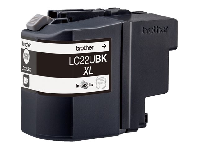 Brother LC22UBK - XL - black - original - ink cartridge - for Brother DCP-J785DW, DCP-J785DWXL, MFC-J985DW, INKvestment Work Smart MFC-J985DW