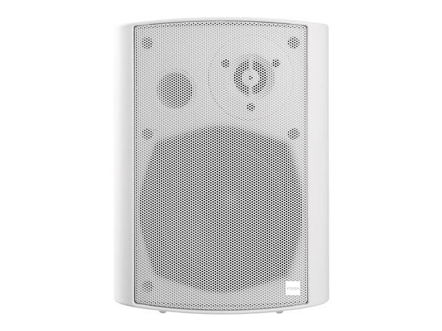 VISION Professional Pair Active 5.25\" Wall Speakers - LIFETIME WARRANTY - 2 x 30w (Program) - Bluetooth - RS-232 - Bluetooth (can be disabled), minijack and 2-phono inputs (summed) - C brackets included - 2-way with Bass reflex - white