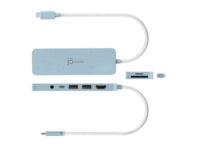 Eco-Friendly USB-C Multi-Port Hub with