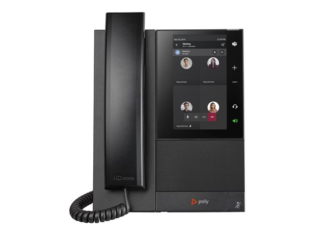 Poly CCX 500 for Microsoft Teams - VoIP phone with caller ID/call waiting - SIP, SRTP - 24 lines - black