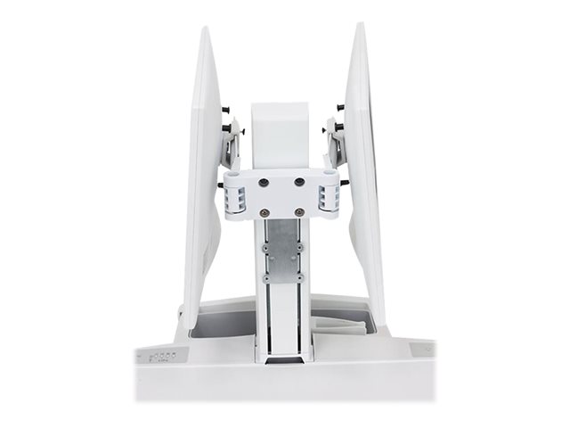 Ergotron StyleView - Mounting component (lift engine, hinge bow, 2 VESA adapters, cable management hardware) - side-to-side - for 2 LCD displays - dual monitor kit - white - screen size: up to 24\" - cart mountable