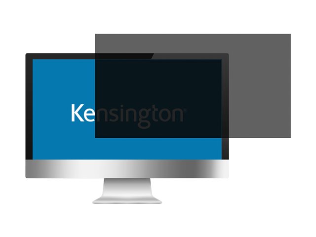 Kensington - Display privacy filter - 2-way - removable - adhesive, hinge tabs - 24\"