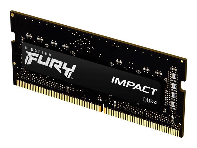 Kingston FURY Impact - DDR4 - kit - 16 GB: 2 x 8 GB - SO-DIMM 260-pin - 3200 MHz / PC4-25600 - CL20 - 1.2 V - unbuffered - non-ECC - black