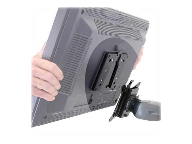 Ergotron - Mounting component (quick release bracket) - for LCD display - black - for Ergotron NX, LX Dual Side-by-Side Arm