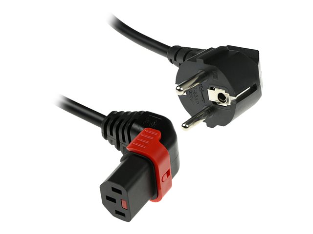 PWR CORD CEE7/7-C13 LOCK U 1M. 1 stk