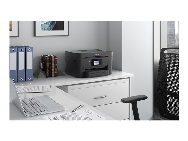 Epson WorkForce Pro WF-3825DWF - Multifunction printer - 215.9 x 355.6 mm (original) - A4/Legal (media) - up to 21 ppm (printing) - 250 sheets - 33.6 Kbps - USB 2.0, Gigabit LAN, Wi-Fi(n), USB host