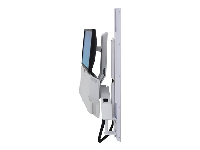 Ergotron StyleView - Mounting kit (CPU holder, keyboard tray, monitor mount) - for LCD display / PC equipment - medium CPU holder - aluminium, high-grade plastic - white - screen size: up to 24\"