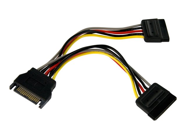 StarTech.com 6in SATA Power Y Splitter Cable Adapter - M/F - Power splitter - SATA power (M) to SATA power (F) - 6 in - PYO2SATA - Power splitter - SATA power (M) to SATA power (F) - 15.2 cm - for P/N: BRACKET125PT, BRACKET125PTP, BRACKET425F, PEXUSB311AC3, S251BU31REM, SATBP125VP