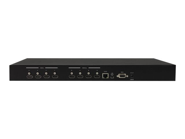 StarTech.com 4x4 HDMI Matrix Switch with Picture-and-Picture Multiviewer or Video Wall - 4x4 Matrix Switch with Video Combining (VS424HDPIP) - Video/audio switch - desktop - for P/N: SVA12M5NA