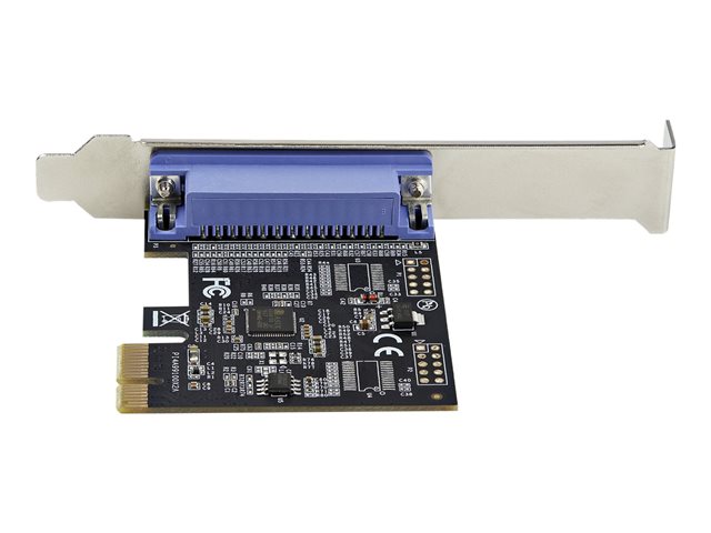 StarTech.com 1-Port Parallel PCIe Card, PCI Express to Parallel DB25 LPT Adapter Card, Desktop Expansion Controller for Printer, SPP/ECP - Parallel adapter - PCIe - IEEE 1284 - black
