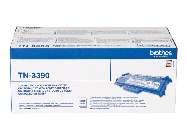 Brother TN3390 - Black - original - toner cartridge - for Brother DCP-8250DN, HL-6180DW, HL-6180DWT, MFC-8950DW, MFC-8950DWT