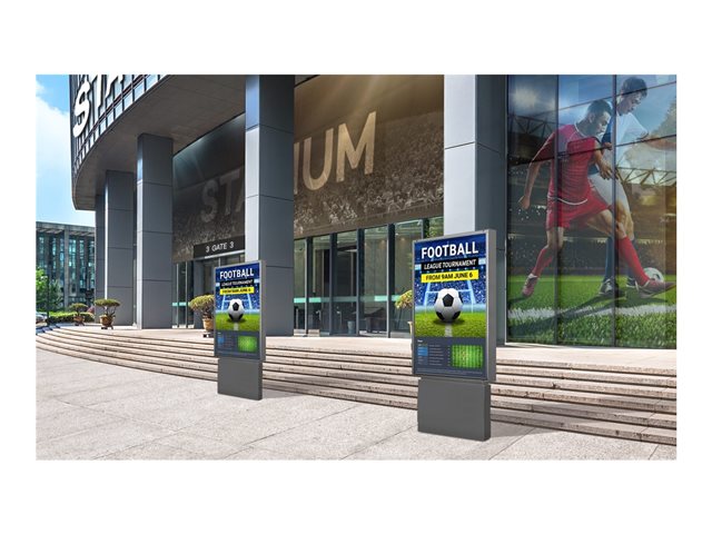 Samsung OH24B - 24\" Diagonal Class OHB Series LED-backlit LCD display - interactive digital signage outdoor - Tizen OS - 1080p 1920 x 1080