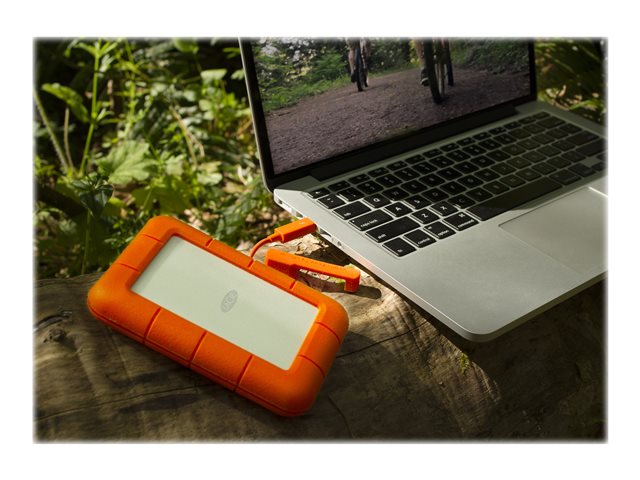 LaCie Rugged Thunderbolt - Solid state drive - 500 GB - external (portable) - 2.5\" - USB 3.0 / Thunderbolt - 256-bit AES