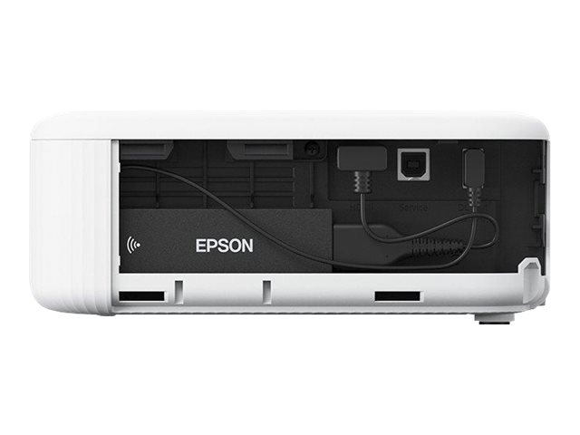 Epson CO-FH02 - 3LCD projector - portable - 3000 lumens (white) - 3000 lumens (colour) - Full HD (1920 x 1080) - 16:9 - 1080p - black / white - Android TV