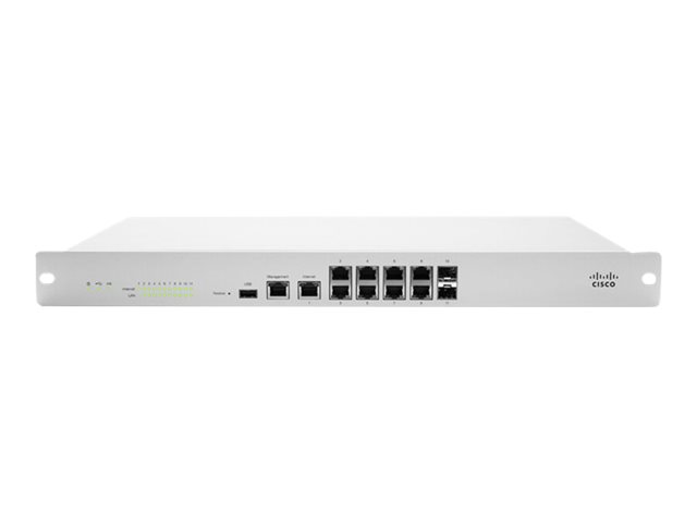 Meraki MX100 Enterprise License - Firewall - GigE - 1U - rack-mountable - Only available for Meraki Registered Partners. Sign Up at www.merakipartners.com
