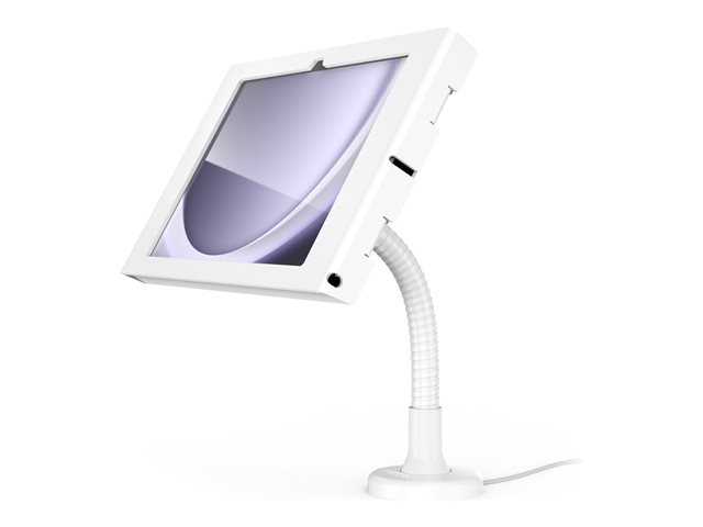 Compulocks Galaxy Tab A9+ Apex Enclosure Flex Arm Mount - Mounting kit (enclosure, flexible arm) - exposed front/back camera and sensors - for tablet - lockable - metal frame - white - screen size: 11\" - counter top, wall-mountable - for Samsung Galaxy Tab A9+