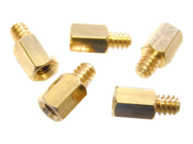 StarTech.com Metal Jackscrew Standoffs #6-32 - Jackscrew standoff - 0.2 in (pack of 50) - SCREWNUTM - Jackscrew standoff - 0.4 cm (pack of 50) - for P/N: PCSCREWKIT