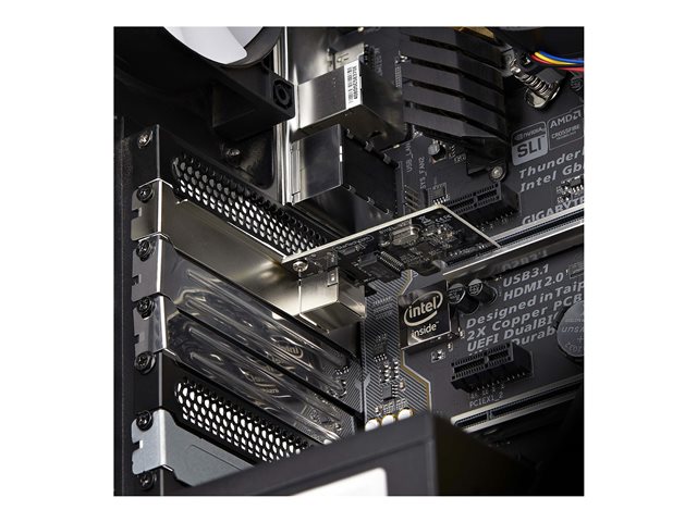 StarTech.com 1-Port Gigabit PCIe Network Adapter Card, TAA Compliant - Network adapter - PCIe low profile - Gigabit Ethernet x 1 - black - TAA Compliant