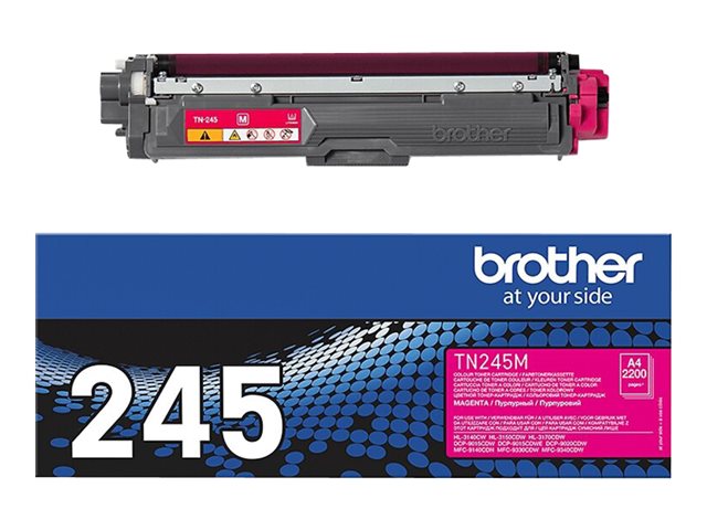 Brother TN245M - Magenta - original - toner cartridge - for Brother DCP-9015, DCP-9020, HL-3140, HL-3150, HL-3170, MFC-9140, MFC-9330, MFC-9340